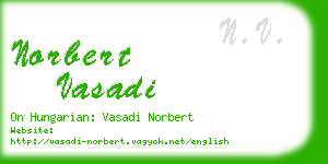 norbert vasadi business card